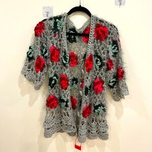 Floral Crochet Cardigan
